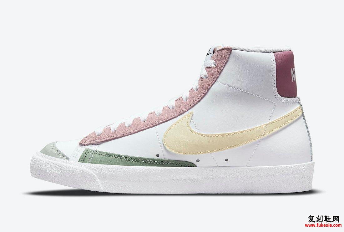 Nike Blazer Mid 77 Pink Lemon Green DN5052-100 发布日期信息