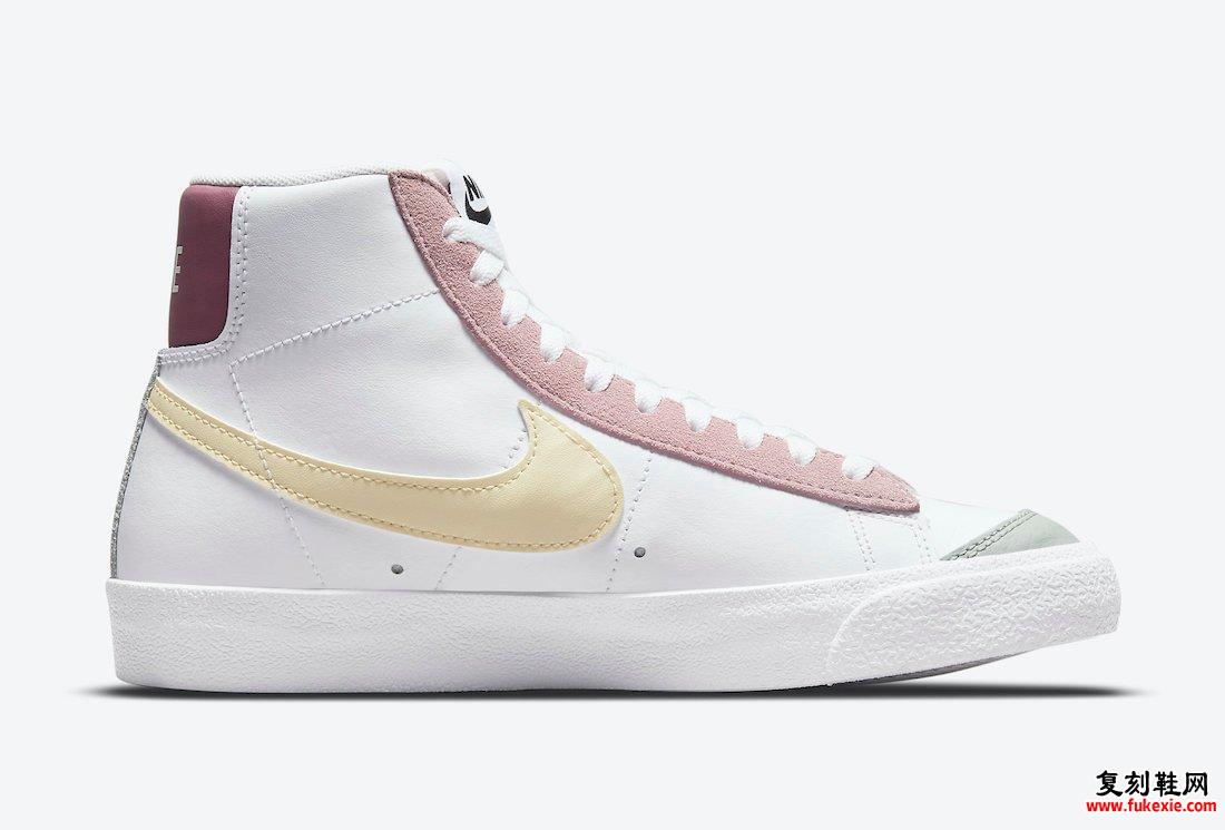 Nike Blazer Mid 77 Pink Lemon Green DN5052-100 发布日期信息