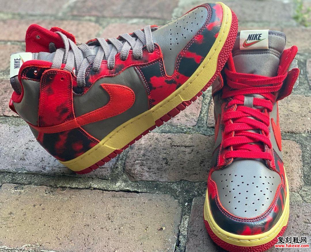 Nike Dunk High Red Camo DD9404-600 发布日期