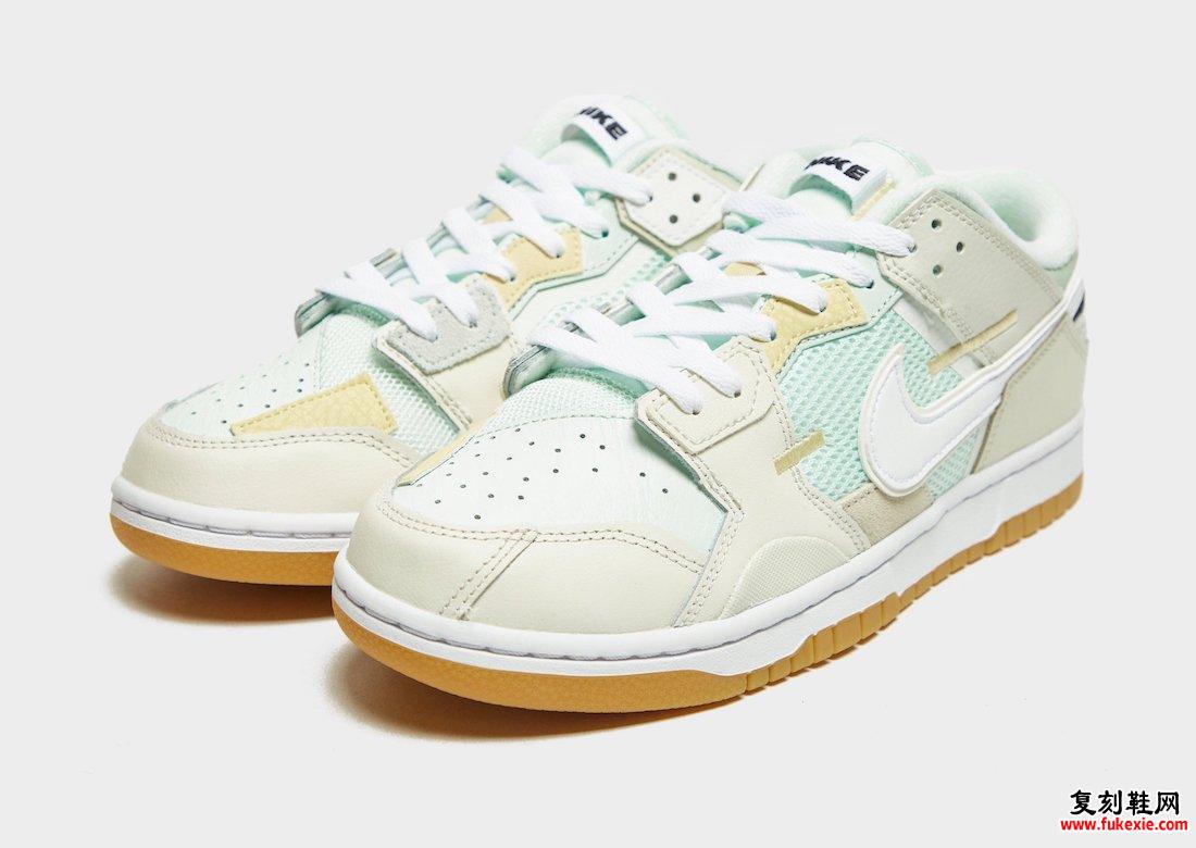 Nike Dunk Low Scrap Sail White Sea Glass Seafoam DB0500-100 发布日期信息