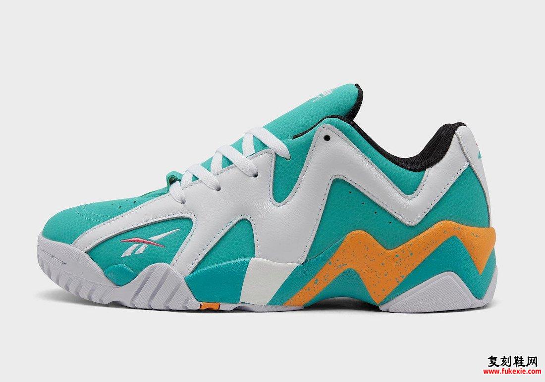 Reebok Kamikaze II Low White Aqua Orange GX6120 发布日期信息