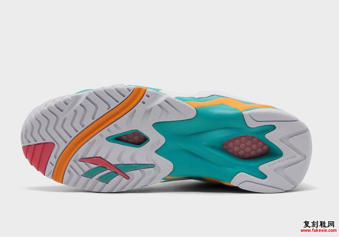 Reebok Kamikaze II Low White Aqua Orange GX6120 发布日期信息