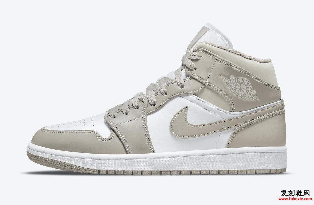 Air Jordan 1 Mid Linen White 554724-082 发售日期