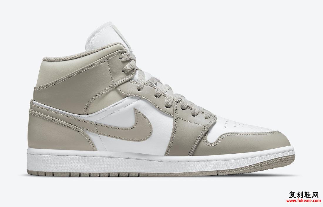 Air Jordan 1 Mid Linen White 554724-082 发售日期