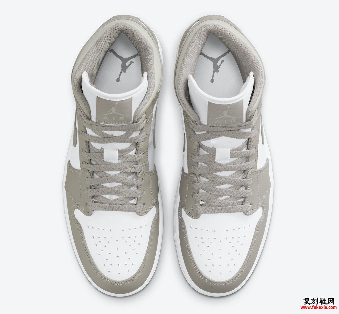 Air Jordan 1 Mid Linen White 554724-082 发售日期