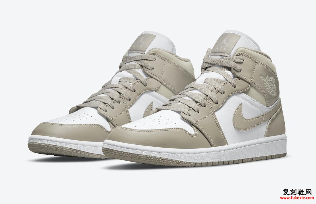 Air Jordan 1 Mid Linen White 554724-082 发售日期