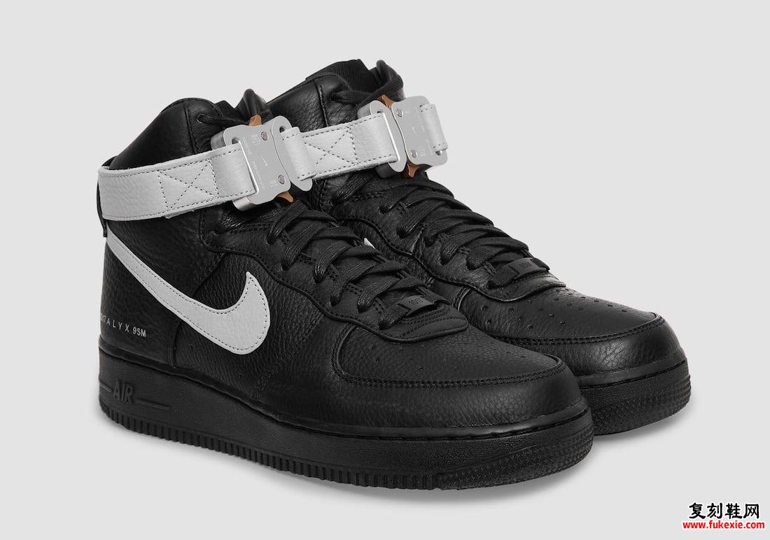 Alyx x Nike Air Force 1 High Black Wolf Grey CQ4018-003 发售日期