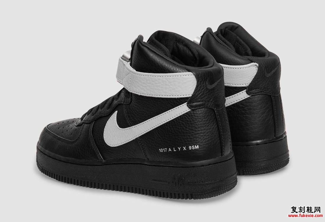 Alyx x Nike Air Force 1 High Black Wolf Grey CQ4018-003 发售日期