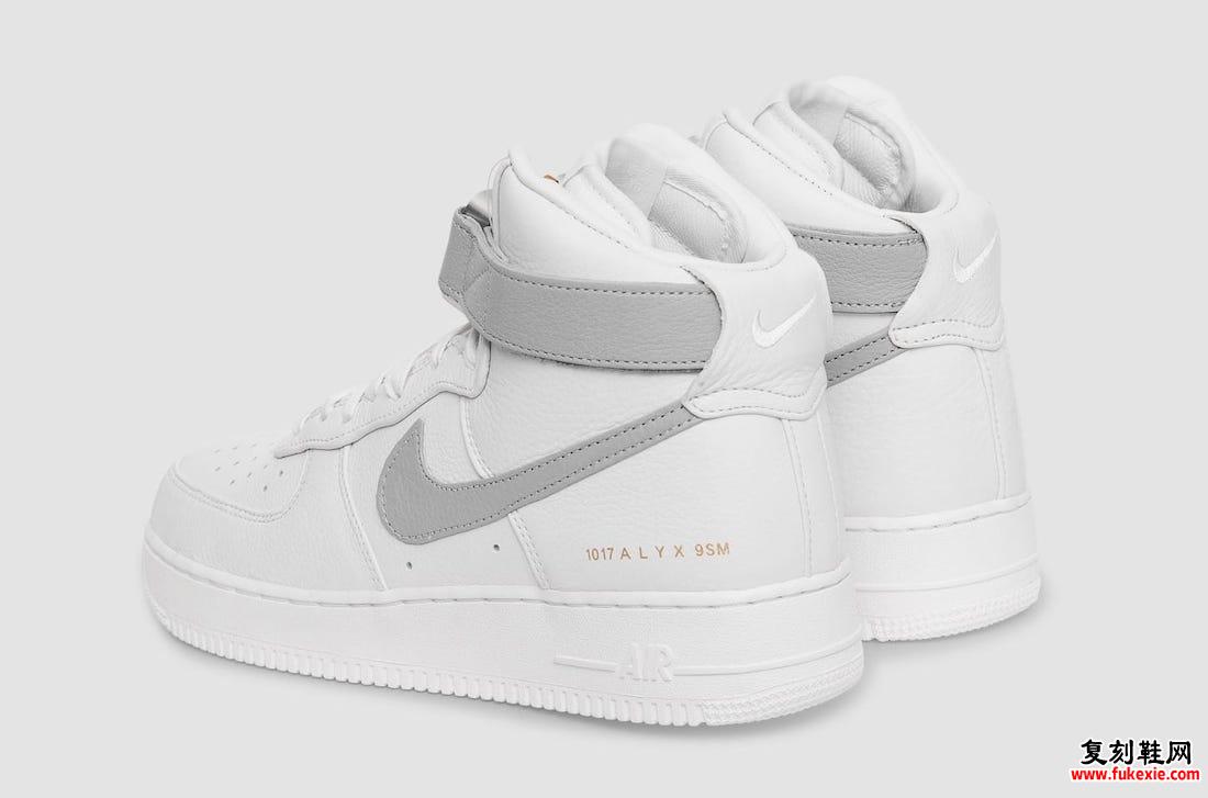 Alyx x Nike Air Force 1 High White Wolf Grey CQ4018-104 发售日期