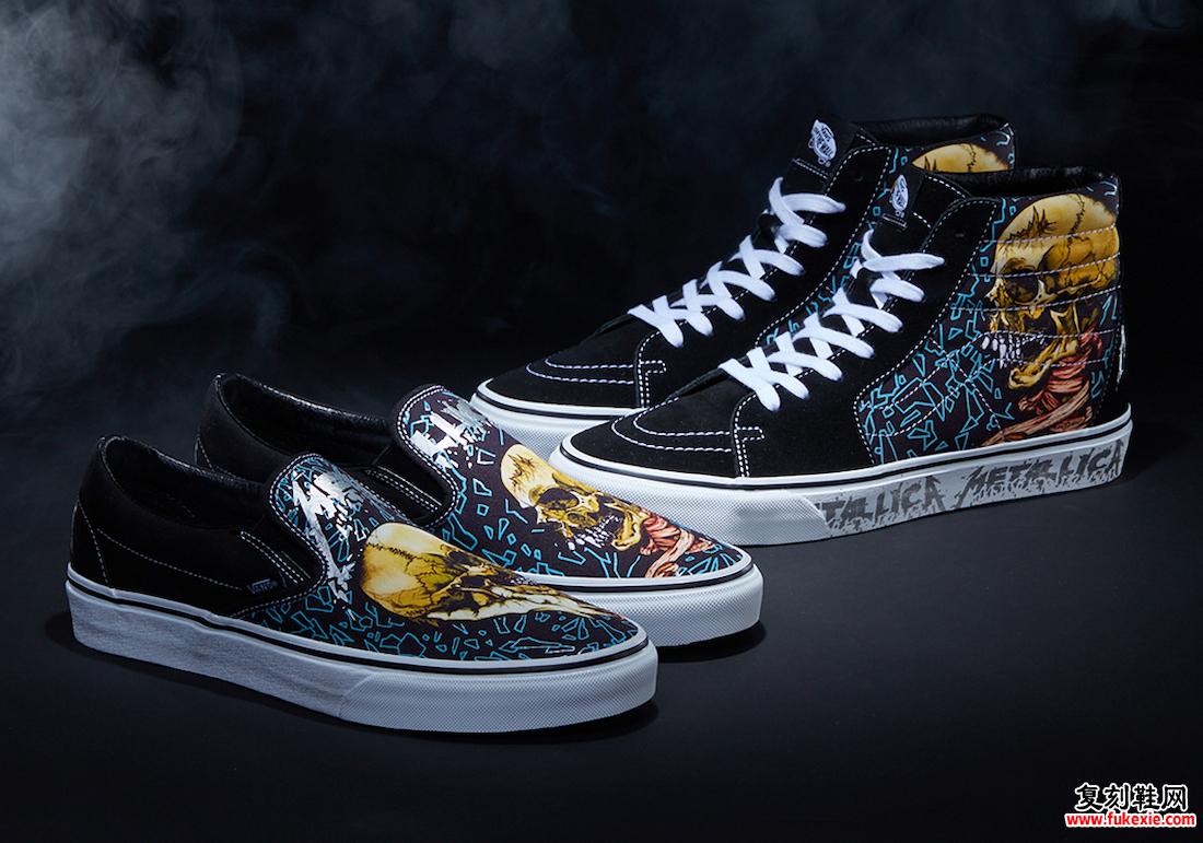 Metallica Vans Sk8-Hi Slip-On 发布日期