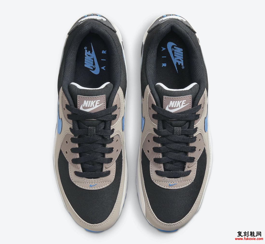 Nike Air Max 90 Black Blue SlateTaupe Haze Malt DC9388-001 发布日期