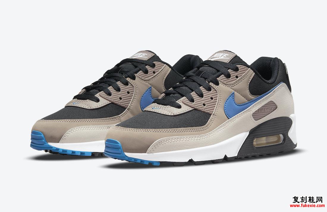 Nike Air Max 90 Black Blue SlateTaupe Haze Malt DC9388-001 发布日期