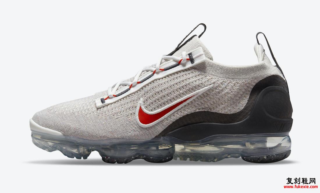 Nike Air VaporMax 2021 Light Bone University Red DH4085-003 发售日期