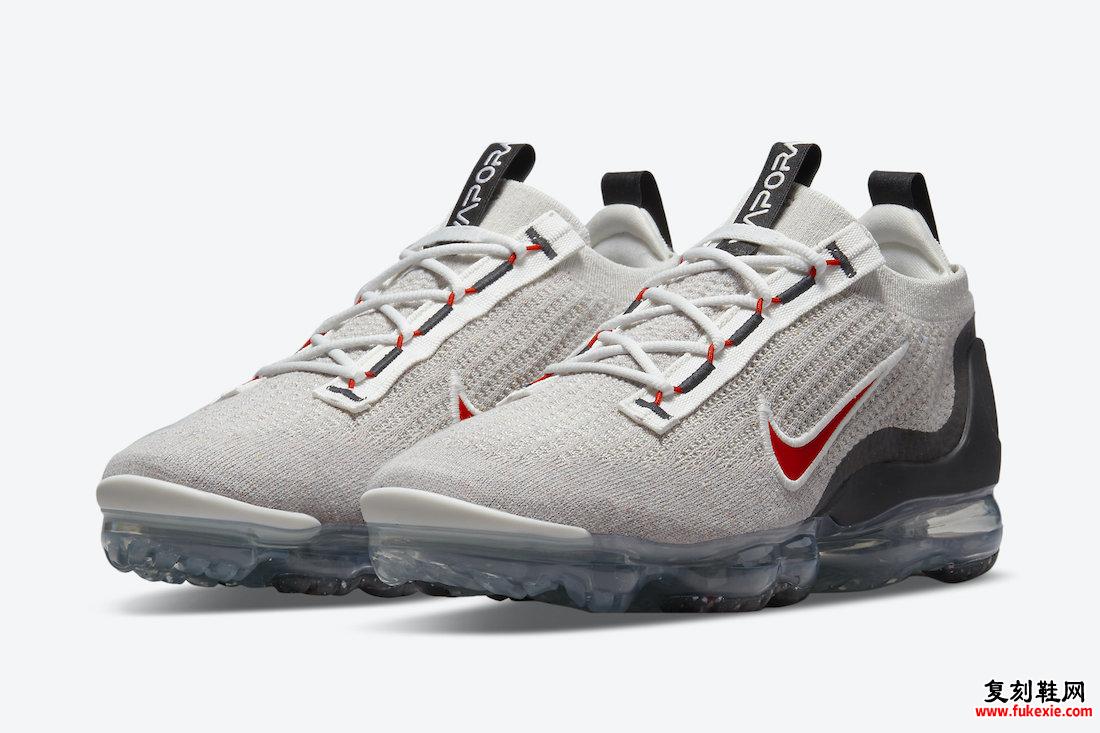 Nike Air VaporMax 2021 Light Bone University Red DH4085-003 发售日期