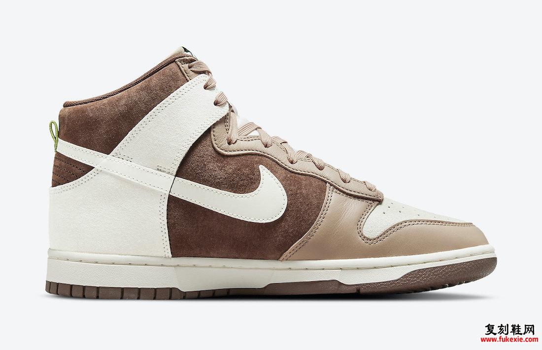 Nike Dunk High Light Chocolate DH5348-100 发售日期价格