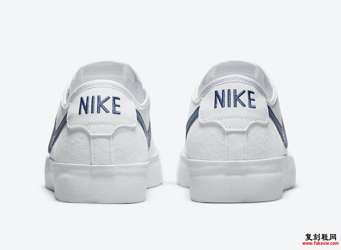 Nike SB Blazer Court White Court Blue CV1658-104 发布日期