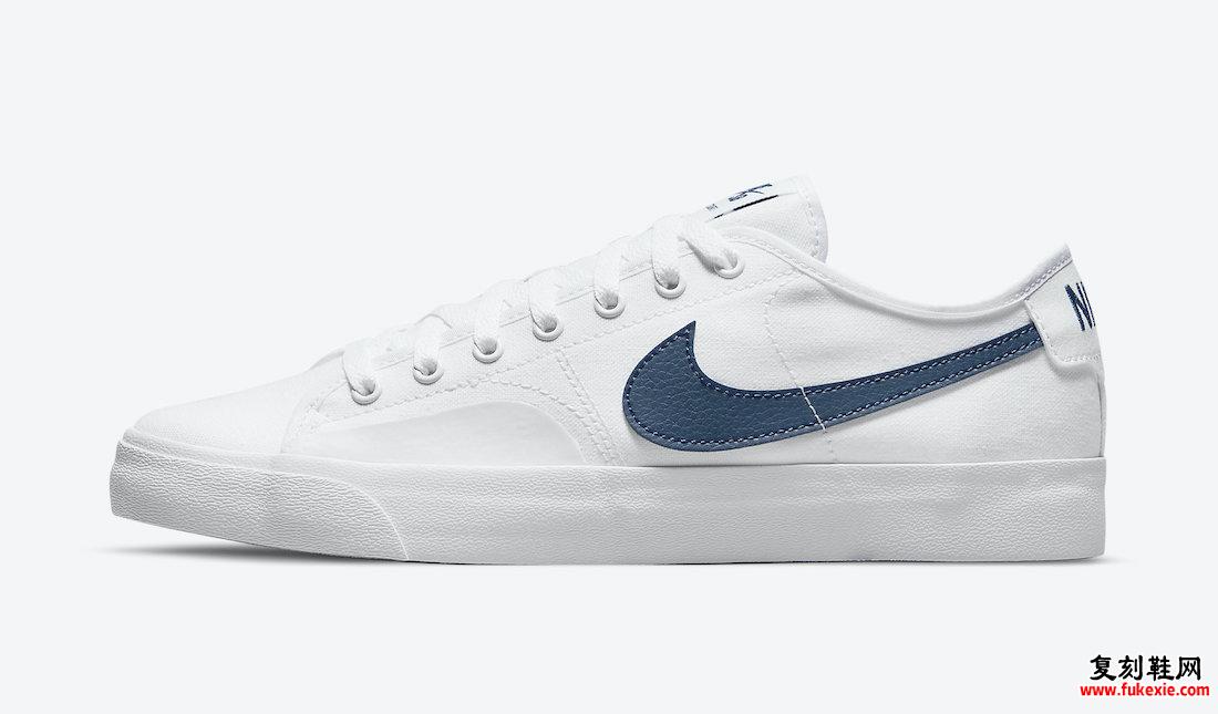 Nike SB Blazer Court White Court Blue CV1658-104 发布日期