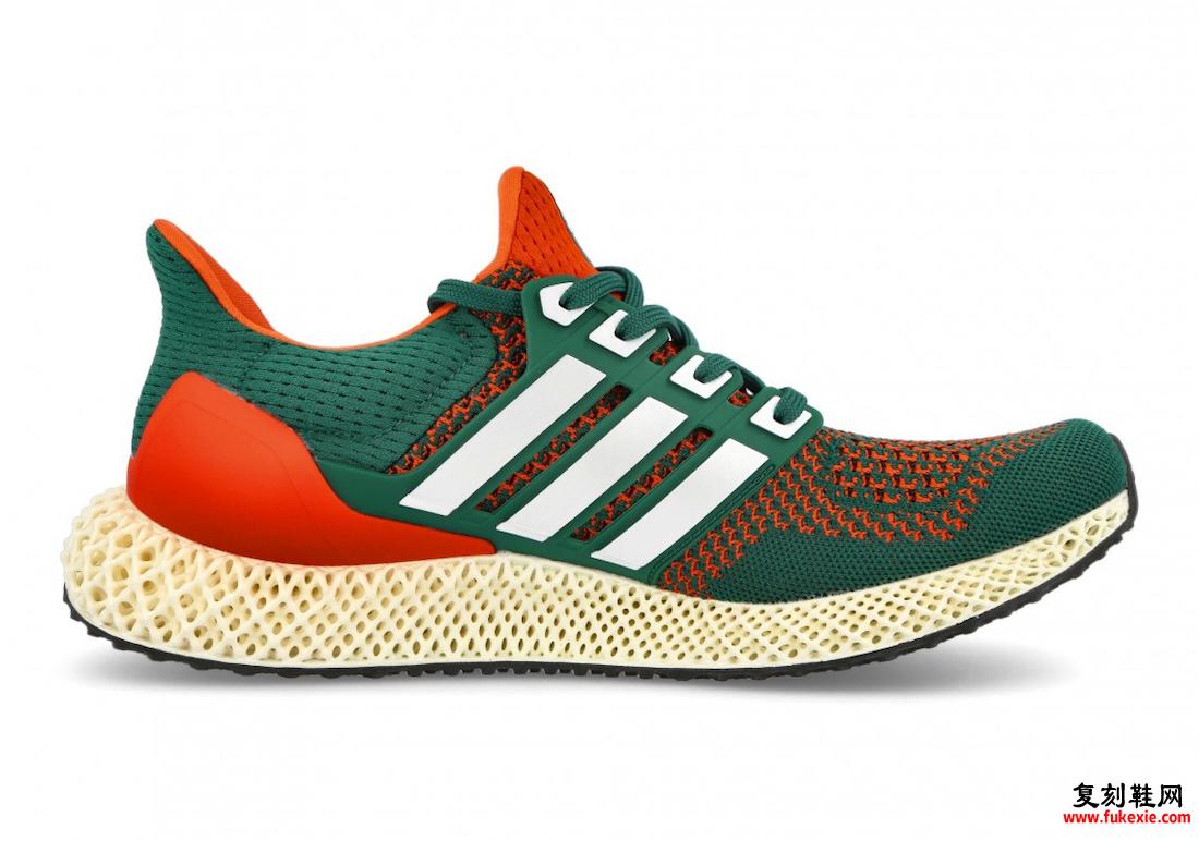 adidas Ultra 4D Miami Hurricanes Q46439 发布日期