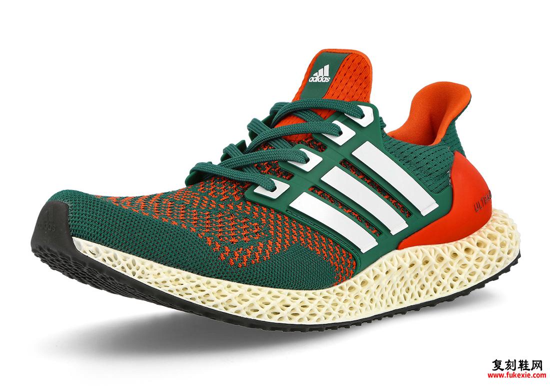 adidas Ultra 4D Miami Hurricanes Q46439 发布日期