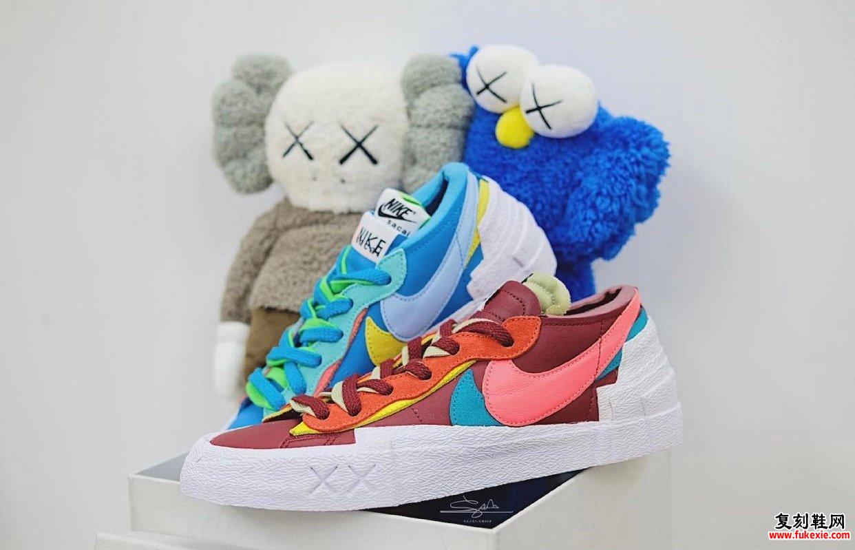 Kaws Sacai Nike Blazer Low DM7901-400 DM7901-600 发售信息