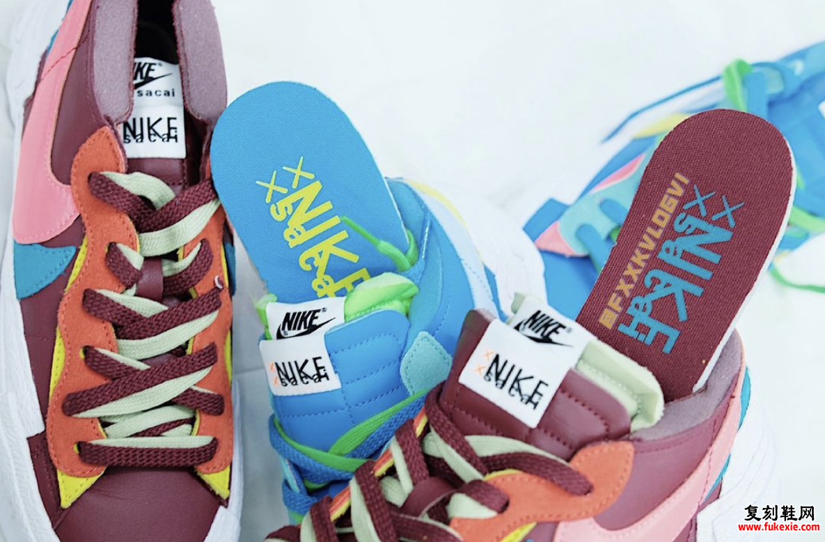 Kaws Sacai Nike Blazer Low DM7901-400 DM7901-600 发售信息