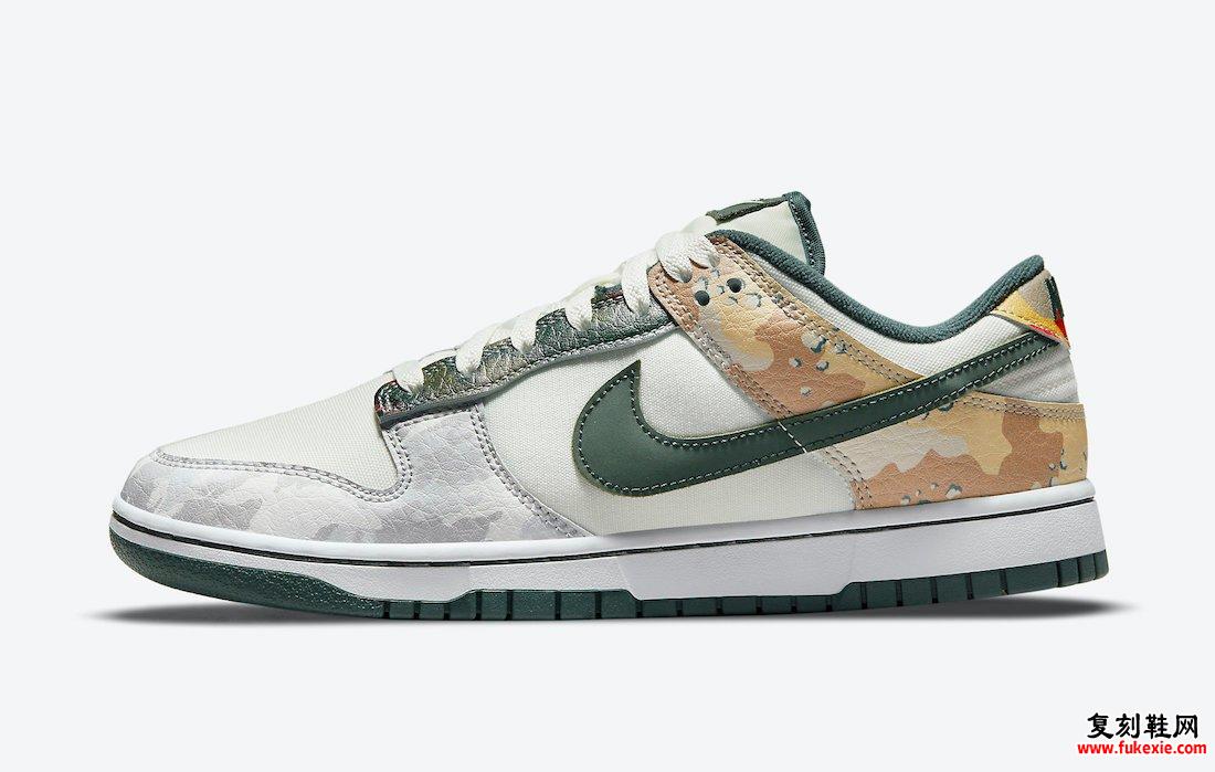 Nike Dunk Low Multi-Camo DH0957-100 发布信息 价格