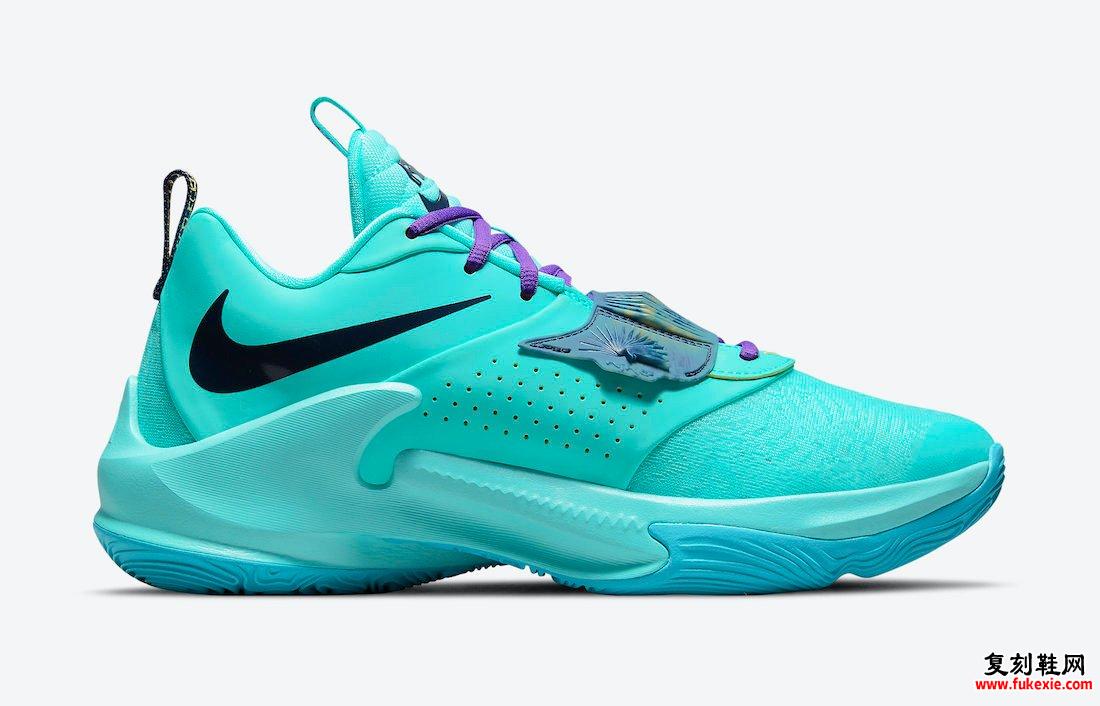 Nike Zoom Freak 3 Aqua DA0695-400 发布日期信息