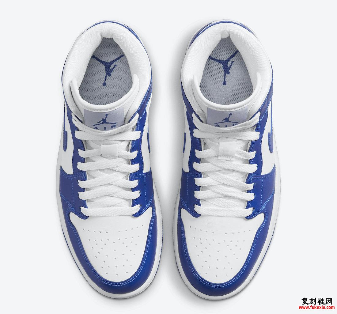 Air Jordan 1 Mid White Blue BQ6472-104 发售日期