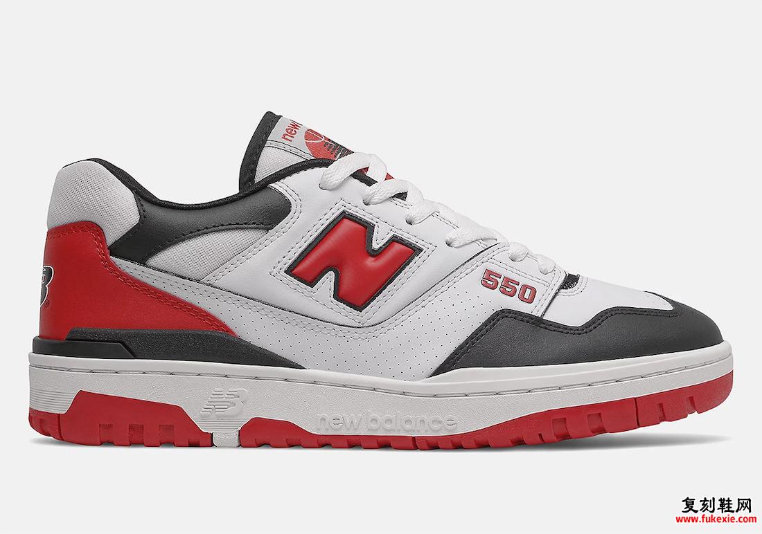 New Balance 550 Team Red BB550HR1 发布日期