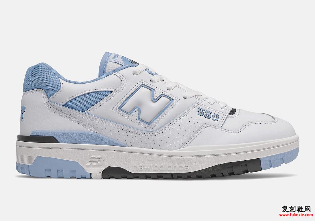 New Balance 550 白色浅蓝色 BB550HL1 发布日期