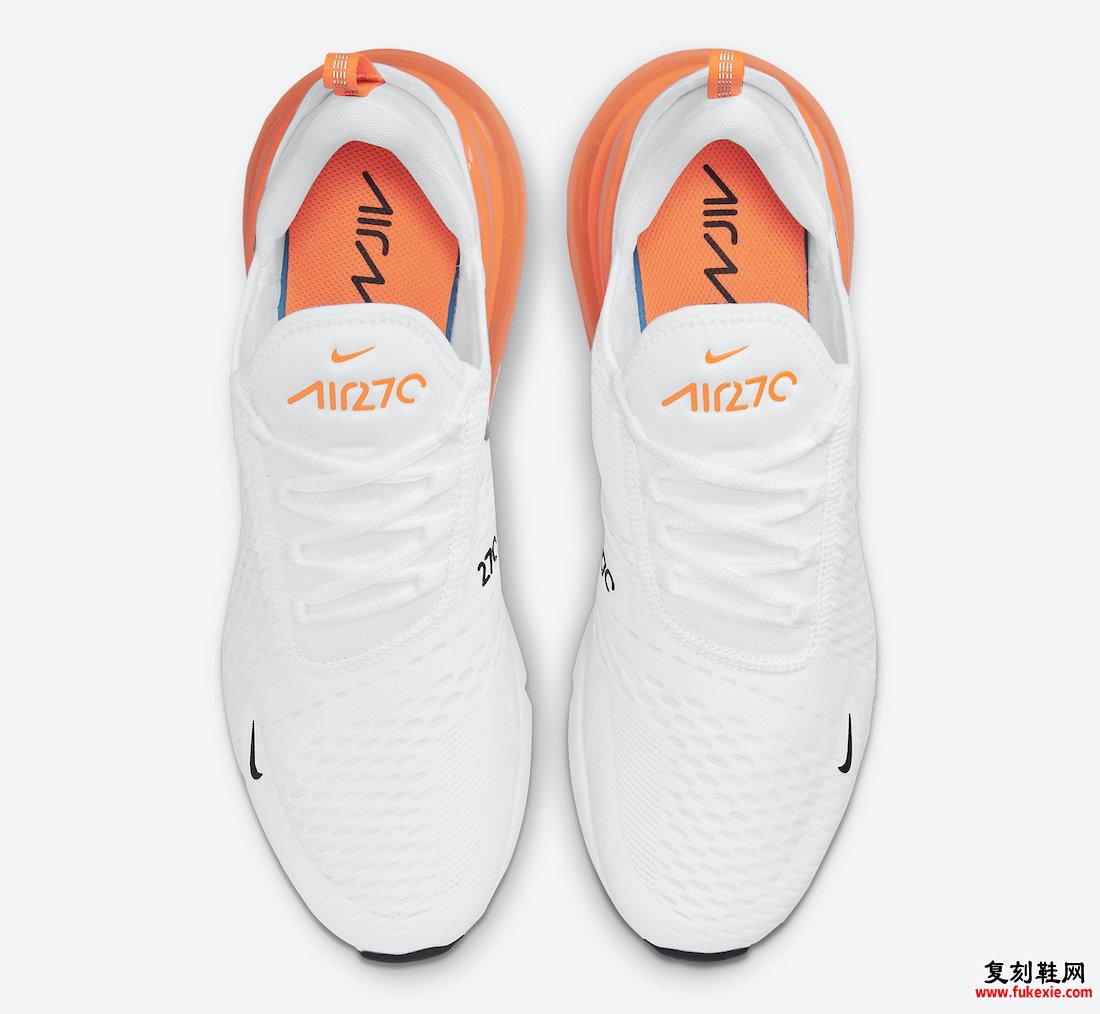 耐克 Air Max 270 Creamsicle 白橙 DO6392-100 发布日期