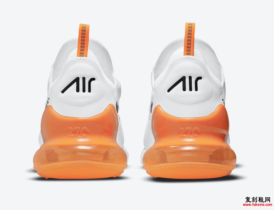 耐克 Air Max 270 Creamsicle 白橙 DO6392-100 发布日期