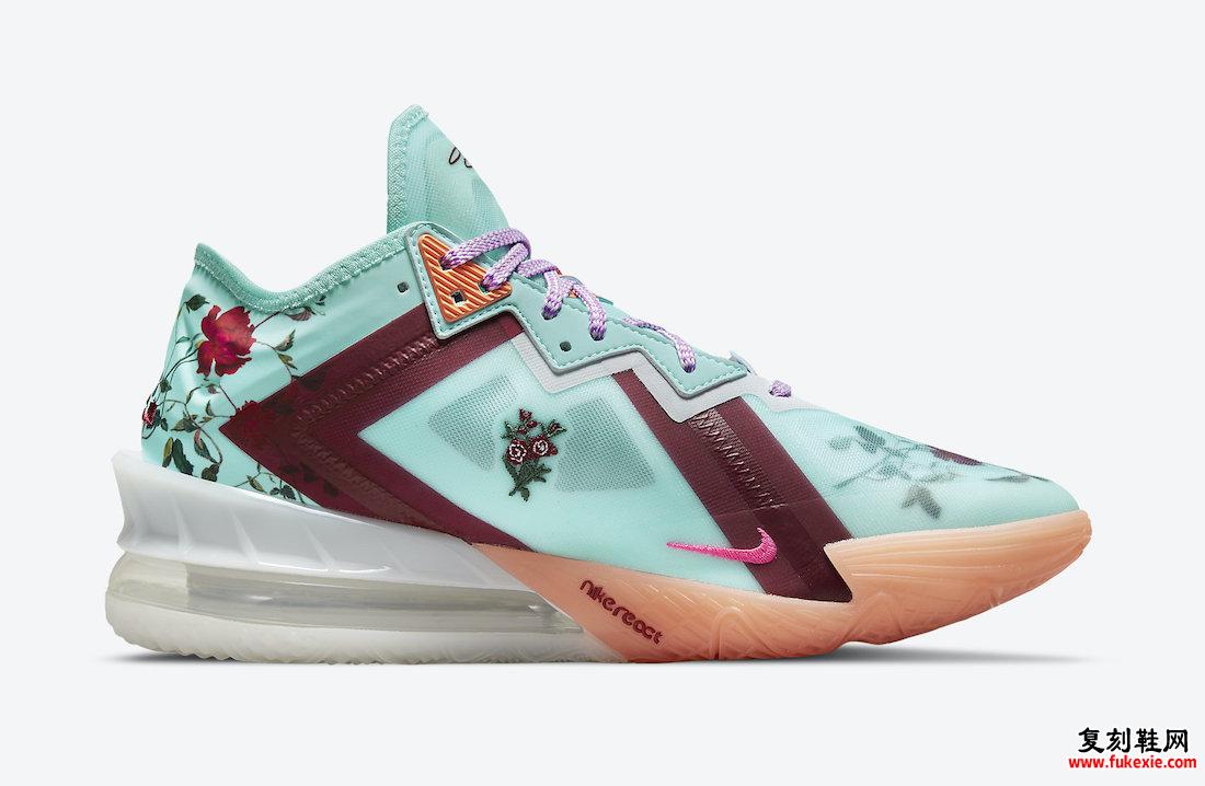 Nike LeBron 18 Low Floral CV7562-400 发布日期