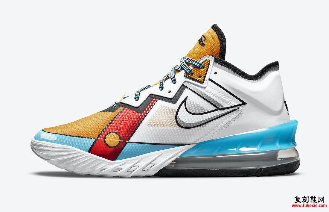 耐克 LeBron 18 Low Stewie Griffin Cartoon Art CV7562-104 发布日期