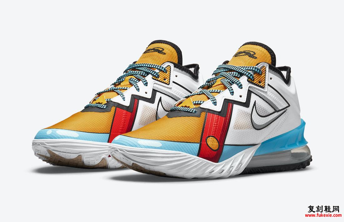 耐克 LeBron 18 Low Stewie Griffin Cartoon Art CV7562-104 发布日期