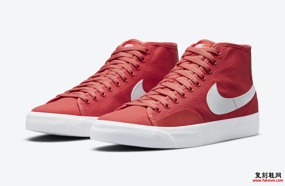 Nike SB Blazer Court Mid Red White DC8901-600 发布日期