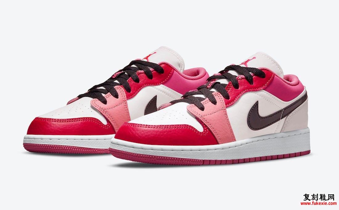 Air Jordan 1 Low GS Pink Red 553560-162 发售日期信息