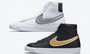 Nike Blazer Mid 77 金属色 Swoosh 包