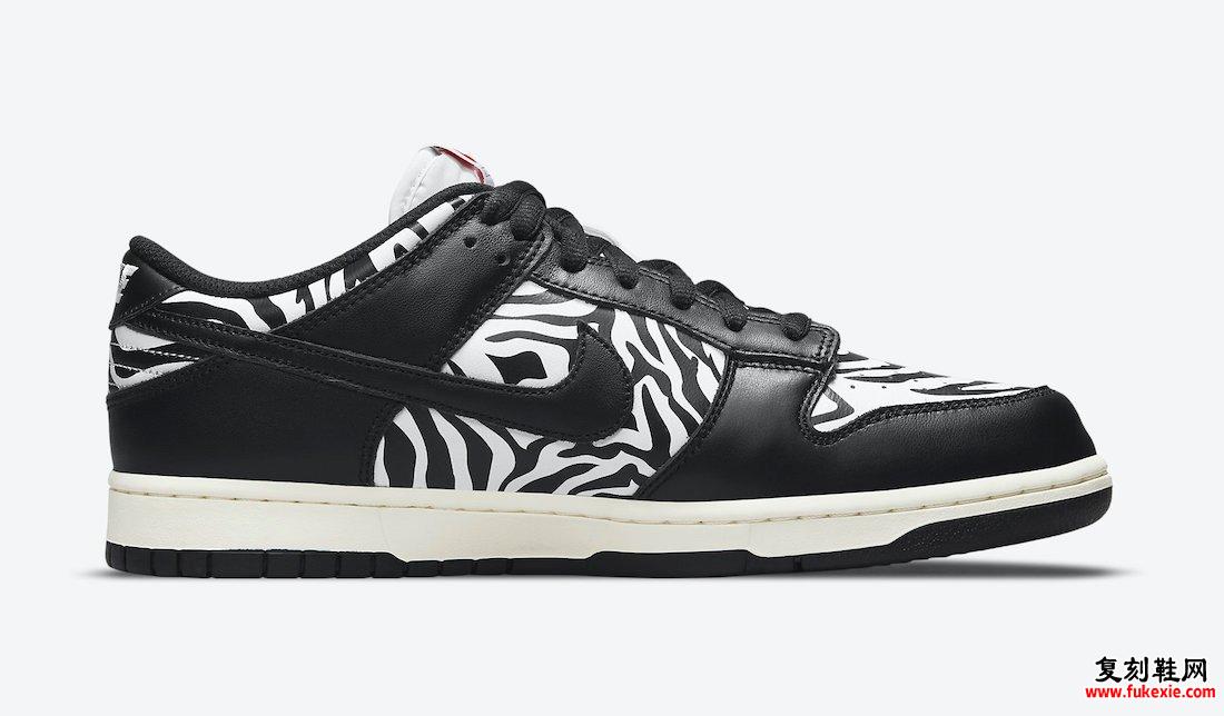 Quartersnacks Nike SB Dunk Low Zebra DM3510-001 发布日期