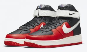 NBA Nike Air Force 1 High 黑智利红白帆 DC8870-001 发售日期