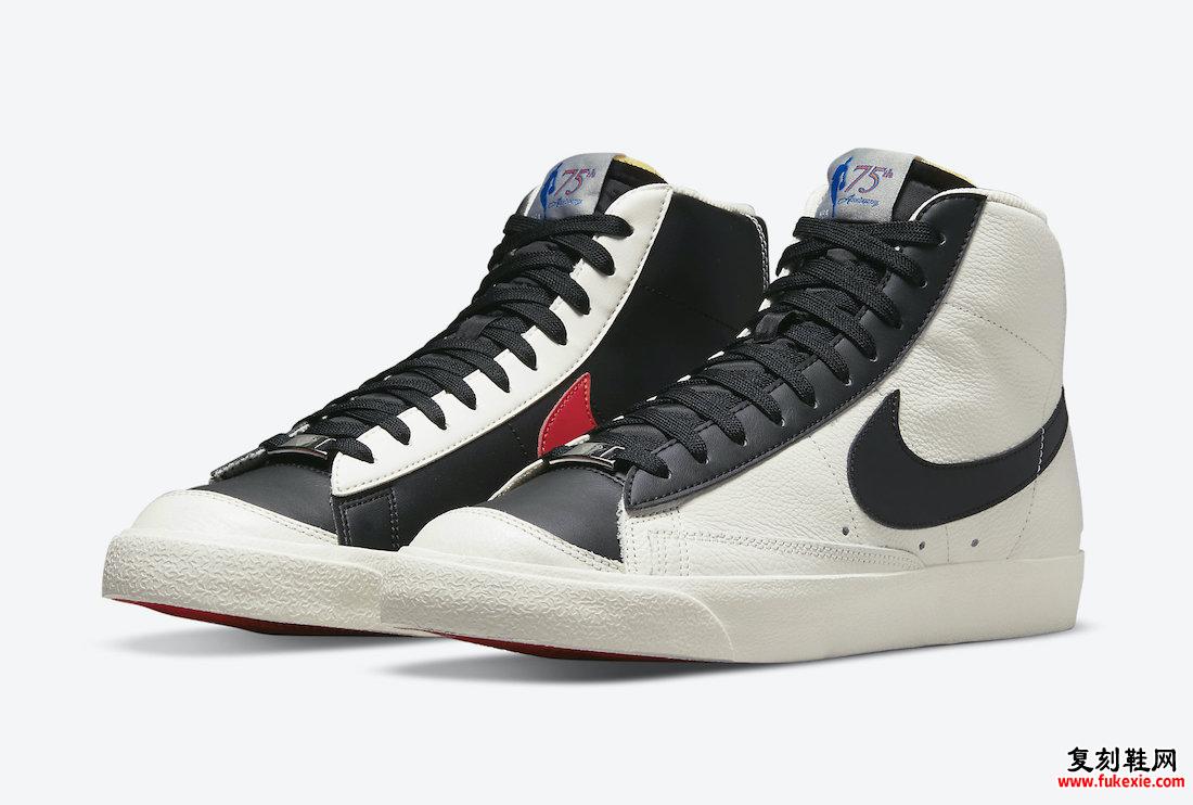 NBA Nike Blazer Mid Portland Trail Blazers DD8025-101 发布日期