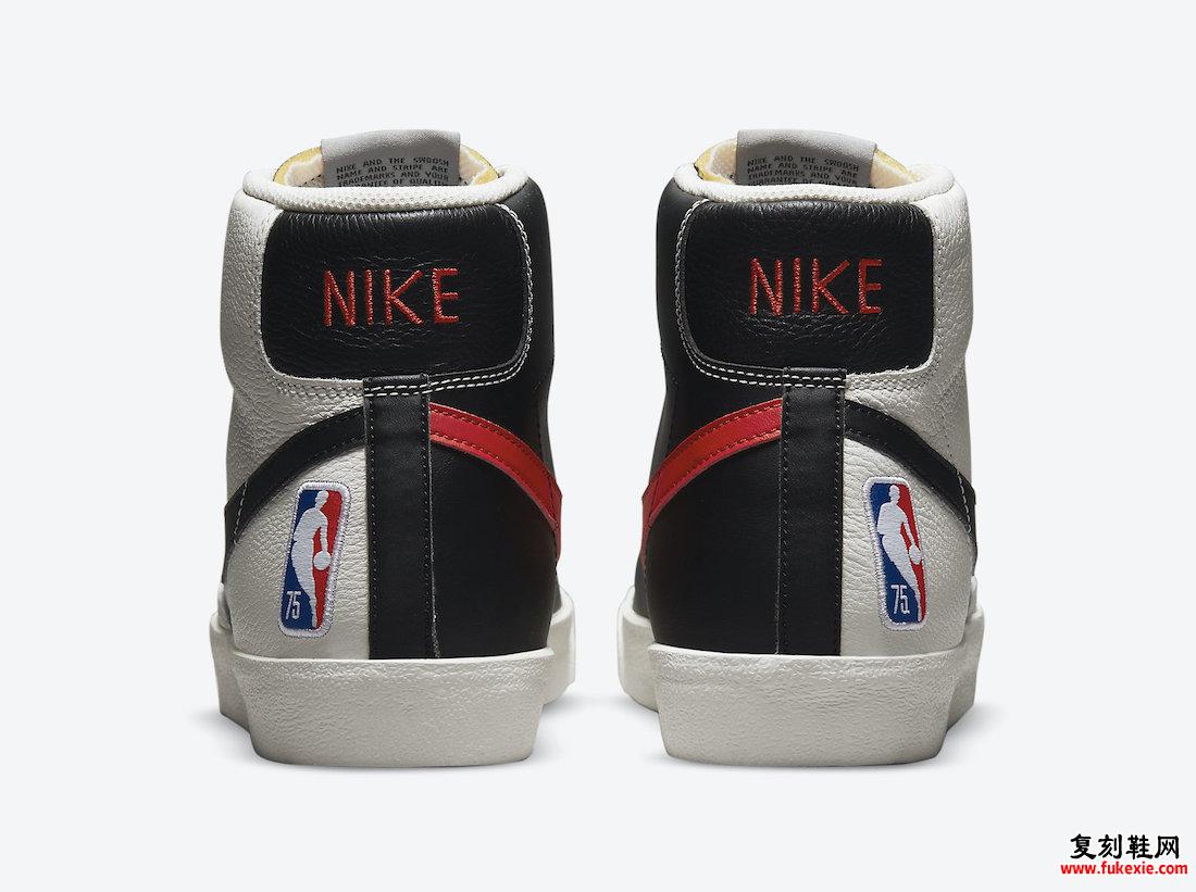 NBA Nike Blazer Mid Portland Trail Blazers DD8025-101 发布日期