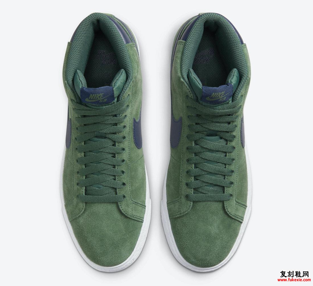 Nike SB Blazer Mid Noble Green Midnight Navy 864349-302 发布日期
