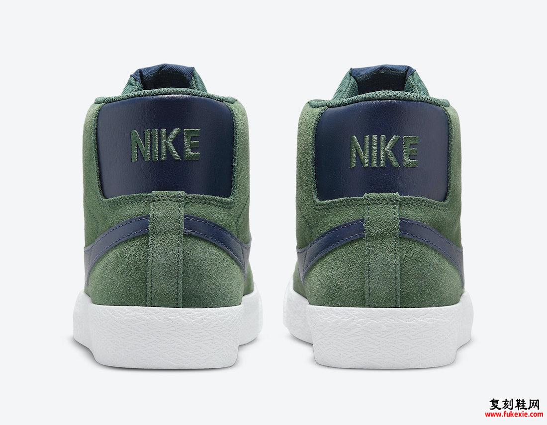 Nike SB Blazer Mid Noble Green Midnight Navy 864349-302 发布日期