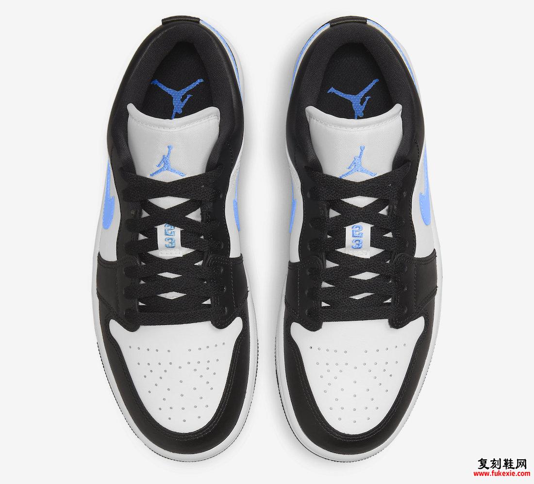 Air Jordan 1 Low Black University Blue White DC0774-041 发售日期