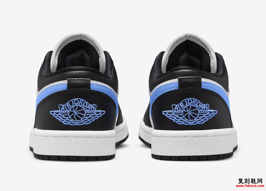 Air Jordan 1 Low Black University Blue White DC0774-041 发售日期