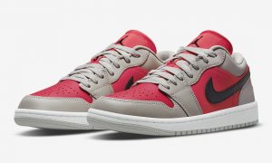 Air Jordan 1 Low Light Iron Ore Black Siren Red DC0774-060 发售日期