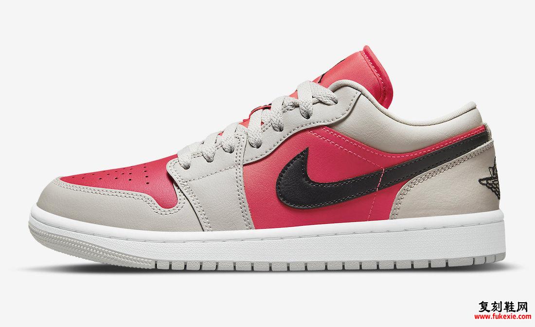 Air Jordan 1 Low Light Iron Ore Black Siren Red DC0774-060 发售日期