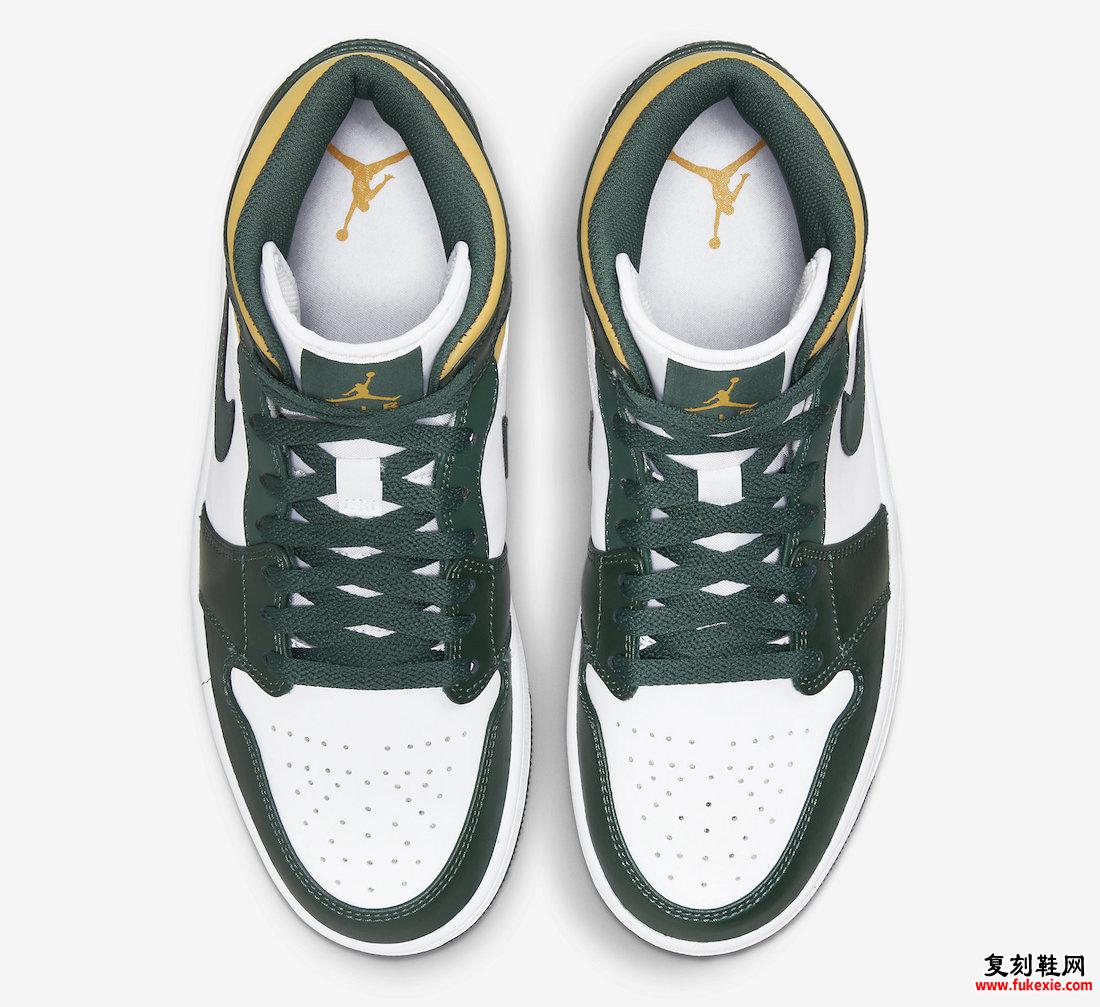 Air Jordan 1 Mid Green Yellow 554724-371 发售日期