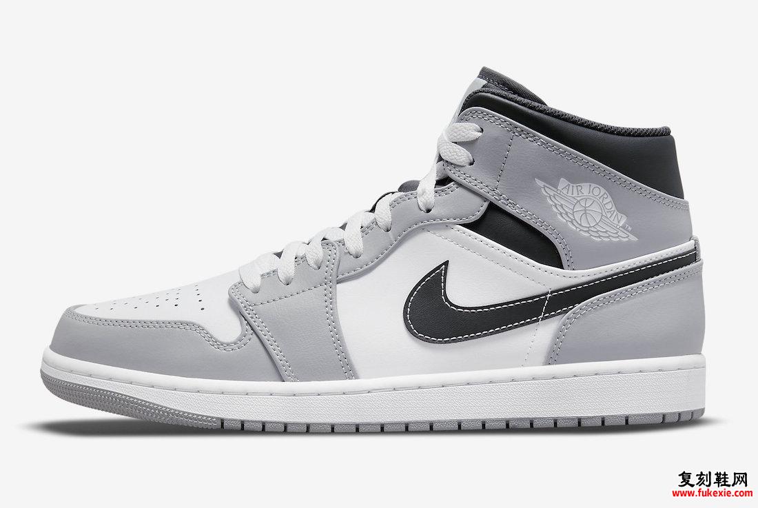 Air Jordan 1 Mid Light Smoke Grey 554724-078 发售日期